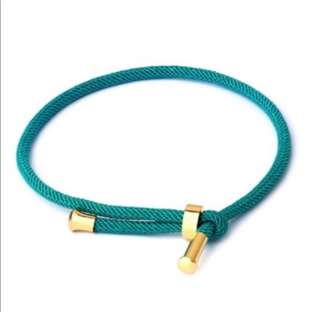 Dark Green Thread Bracelet
